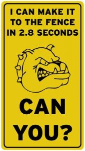 Dog warning